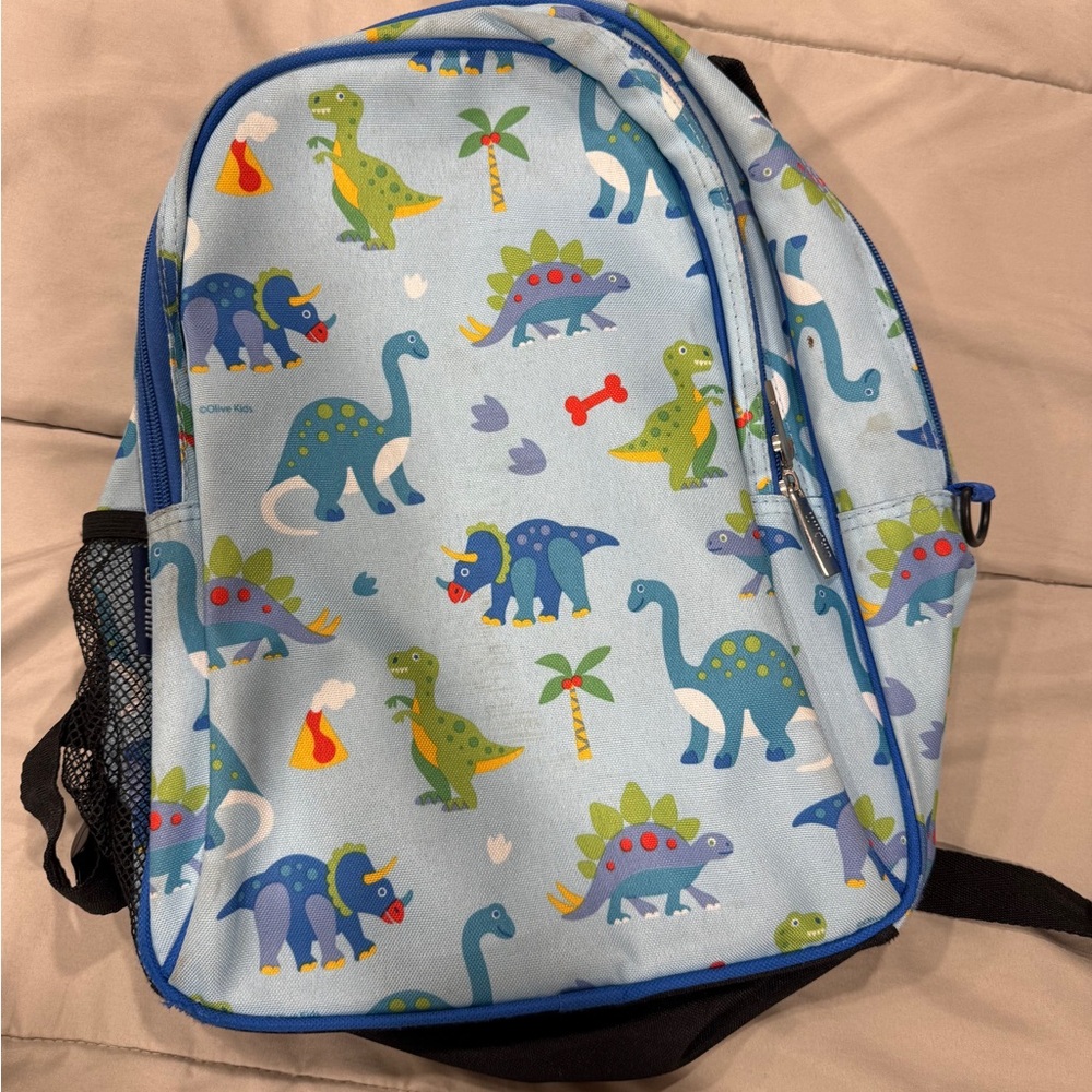 Wildkin Dinosaur Print Kids Backpack - Blue